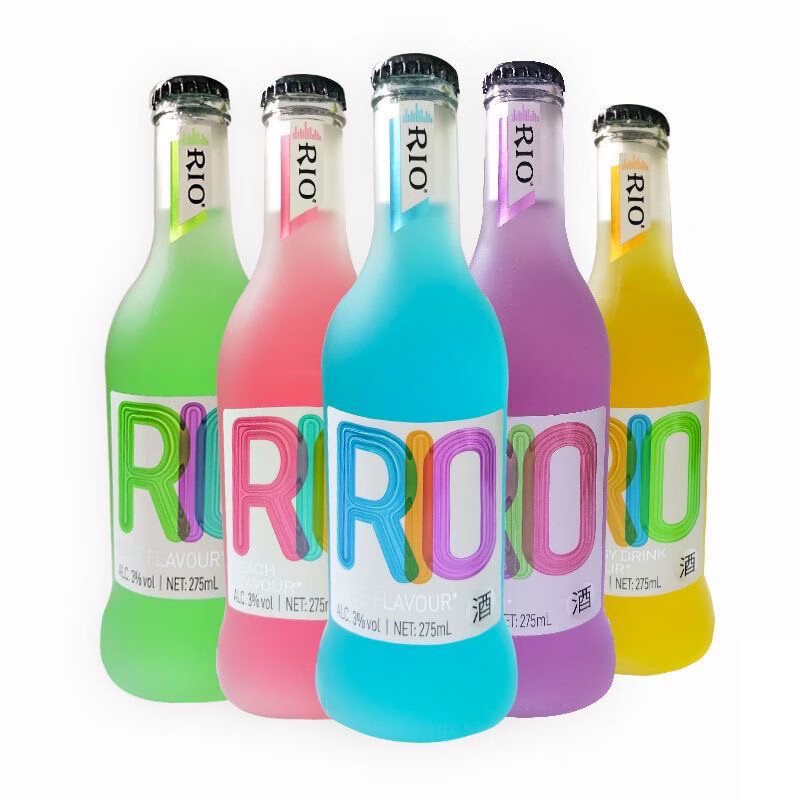 銳澳（RIO）雞尾酒275ML*6瓶  3度微醺白蘭地 朗姆水果酒 四種口味組合裝 口味隨機(jī)混搭6瓶