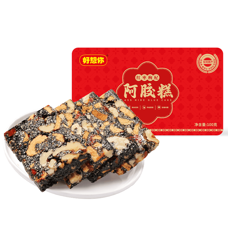 好想你紅棗枸杞阿膠糕100g 即食手工阿膠固元膏送禮滋補營養