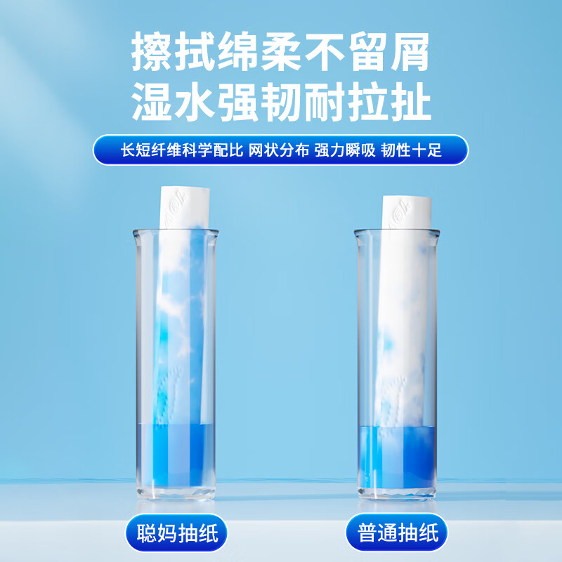 聪妈【100%原生浆】挂式抽纸纸巾平纹挂抽卫生纸纸抽悬挂式整箱厕纸 平纹挂抽 4层 250抽*6提