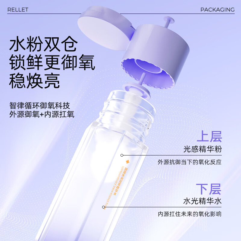 颐莲水光双萃精华护肤水 焕亮肌肤 补水保湿 80ml+400mg 修护紧致 1瓶
