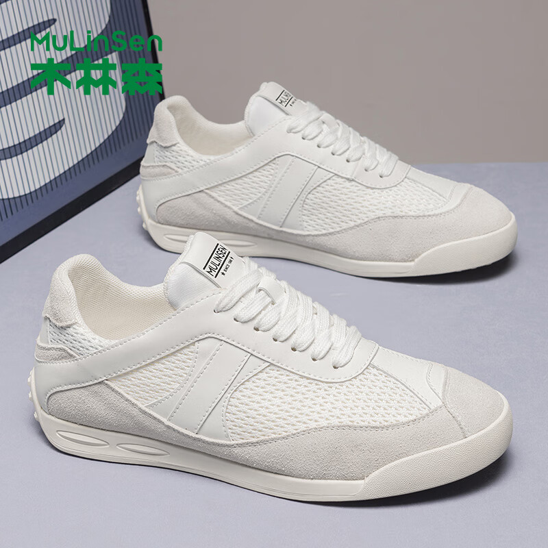 ���ڲ�����ľ��ɭ��Ь2025�ļ��¿�͸�������˶�����Ь��ʿ�����������Ь��ƽ��Ь ��ɫ 38 ƤЬ��