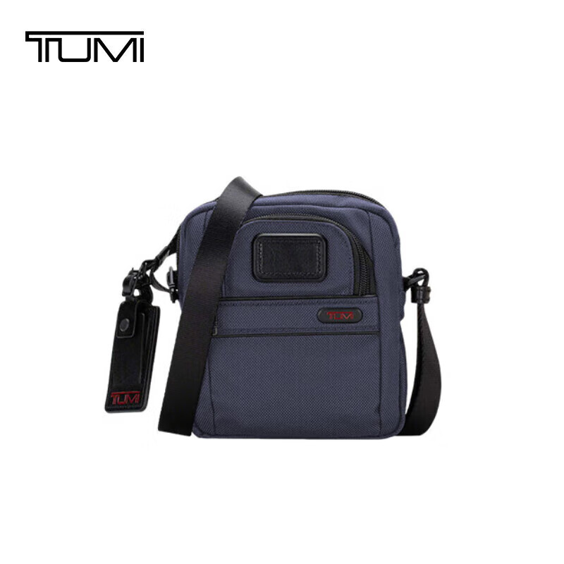 途明（TUMI）GEN系列男士单肩包休闲小号斜挎包海军蓝 夏季出游圣诞礼物
