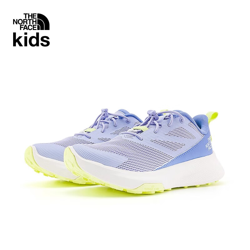 北面童鞋男女儿童运动鞋户外休闲鞋透气网鞋25年新款|83O4 CKI/浅紫色 38 码 内长24.5cm