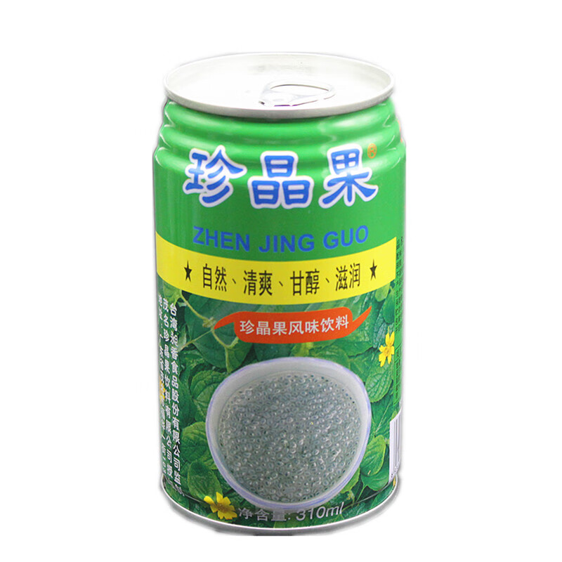 珍晶果风味饮料 整箱310mlx24台傑明列子奇亚籽饮料火锅饮品