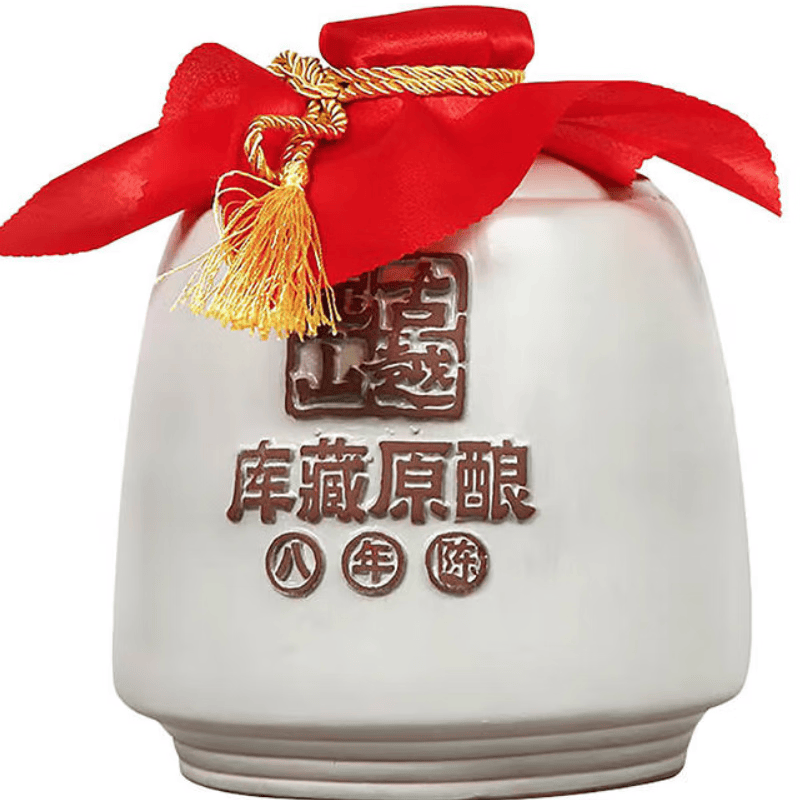 古越龙山库藏原酿八年陈2500ml 坛装礼盒绍兴传统花雕老酒15度半干黄酒 库藏原酿8年陈 2.5L 1坛