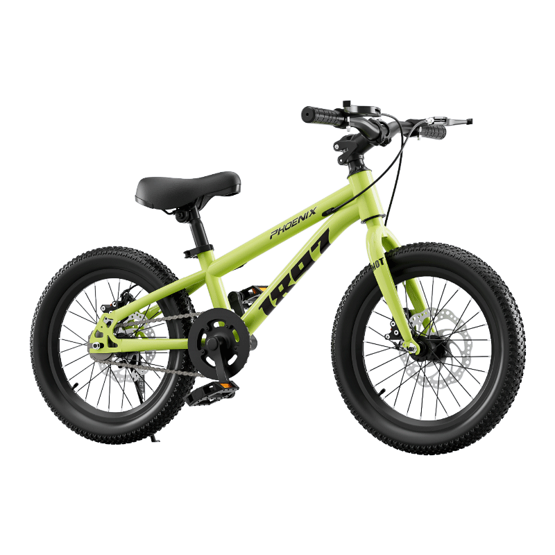 鳳凰（Phoenix）兒童自行車(chē)青少年3-4-6-8-10-12-15歲中大童學(xué)生山地車(chē)腳踏車(chē)單車(chē) 太空銀輻條輪98裝-輔助輪+單支撐 18寸(適合115-135cm)
