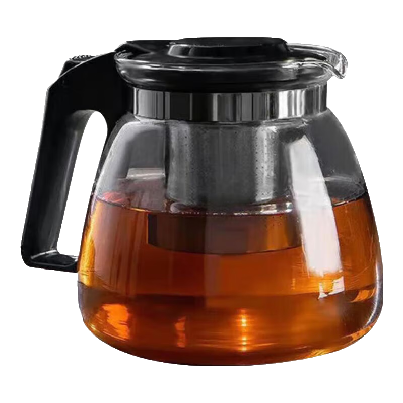 茶吧机饮水机通用玻璃茶壶带滤网耐高温茶具大容量水壶泡茶壶茶水分离 茶吧机玻璃水壶