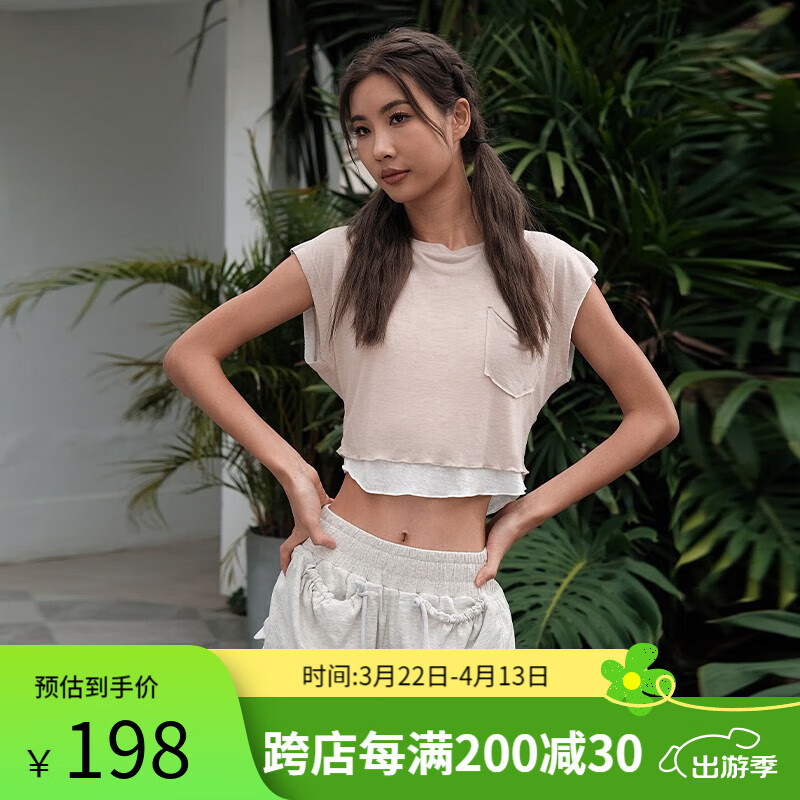 La Nikar 健身房運(yùn)動(dòng)短褲女防走光跑步速干透氣系帶瑜伽外穿熱褲-K0174 淺花灰 M