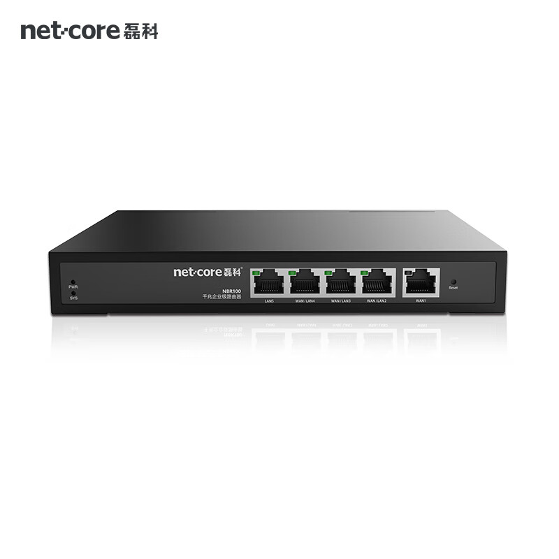磊科（netcore）NBR100多WAN口企業(yè)級(jí)有線路由器全千兆端口大功率大型5口高速網(wǎng)絡(luò)寬帶商用公司用家用辦公支持醫(yī)保 【5口千兆+帶機(jī)100臺(tái)】企業(yè)有線路由器 標(biāo)準(zhǔn)配置