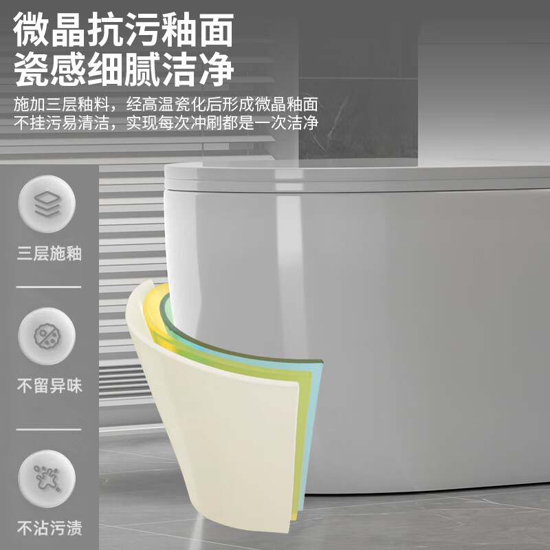 九牧家用马桶虹吸式坐便器节水防臭大口径大冲力 F款 6.0大口径虹吸式 400mm