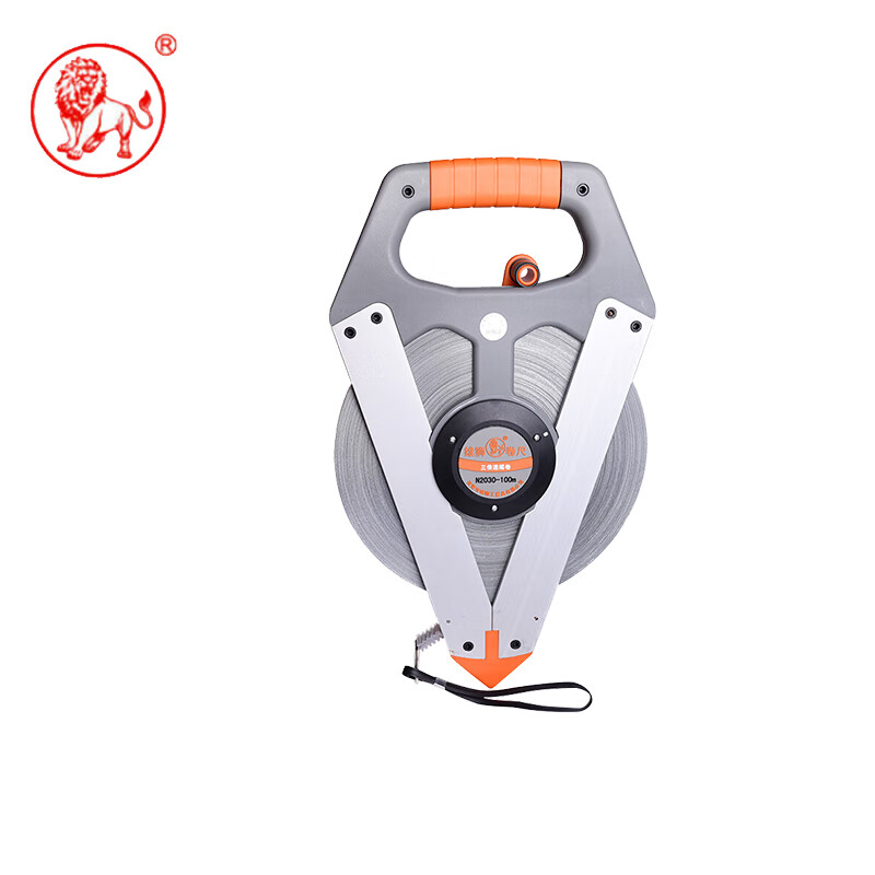 雄狮高精度钢卷尺n2030防水尼龙覆膜工程测绘Ⅱ级精度三倍收速测量