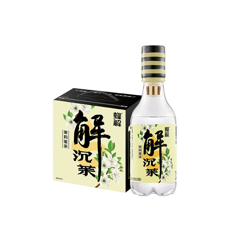 蜂解茉莉蜜茶 分离式蜜汁一拧一摇便携装0脂健康茶饮料 饮品整箱装 茉莉蜜茶360g*6瓶/1箱