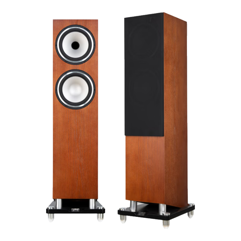 AITIA爱嘉XT8F 家用HiFi发烧级双8寸三分频无源落地音箱实木箱体天朗喇叭大功率高保真同轴音响一对 XT8F黑胡桃