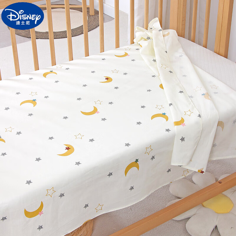 迪士尼（Disney）婴儿床单纯棉a类夏季 儿童拼接床透气全棉小床单可定制床上用品 【纯棉床单】星月童话 140*90(适用于110*60以内床型)