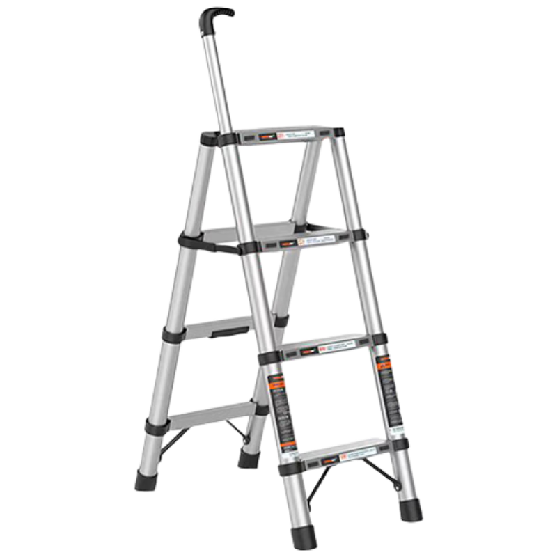 百亿补贴:全品屋伸缩梯梯子家用人字梯铝合金折叠梯登高升降梯直梯楼梯工程用爬梯 四步梯【适用3米】铝合金踏板 安全稳固 169元