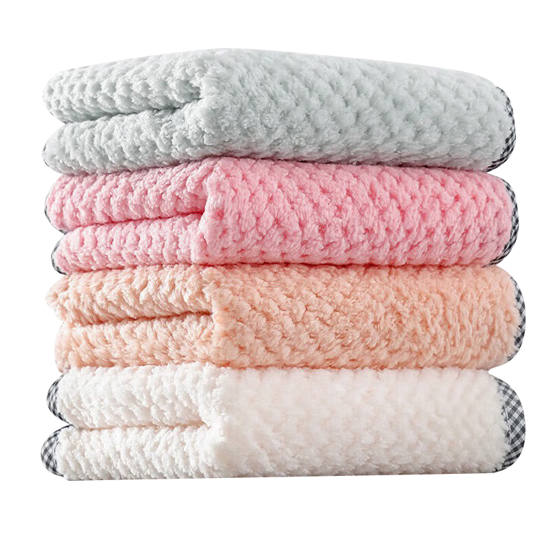 雅高 抹布25*25CM10条装涤纶布厨房百洁清洗抹布大号吸水吸油洗车抹布