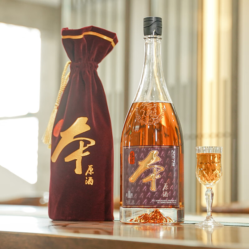 塔牌 2017年本原酒  绍兴本色黄酒 半干型糯米花雕酒 无焦糖色 1.38L 6瓶 整箱装