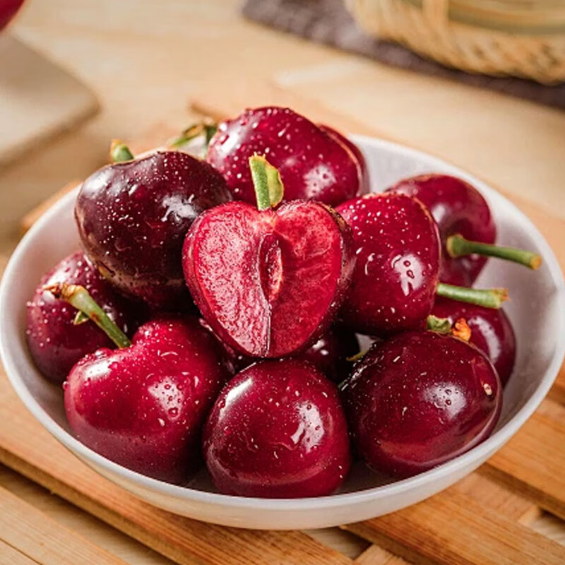 鲁禧山东大樱桃 国产车厘子樱桃水果 新鲜水果时令生鲜 孕妇水果 3斤(净重) 【性价比之王】精品单果24-26mm