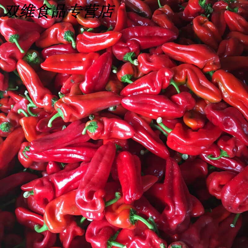 農(nóng)家現(xiàn)摘辣椒鮮紅甜椒當(dāng)季菜菜椒新鮮辣椒大紅辣椒紅尖椒 人工精選3斤裝
