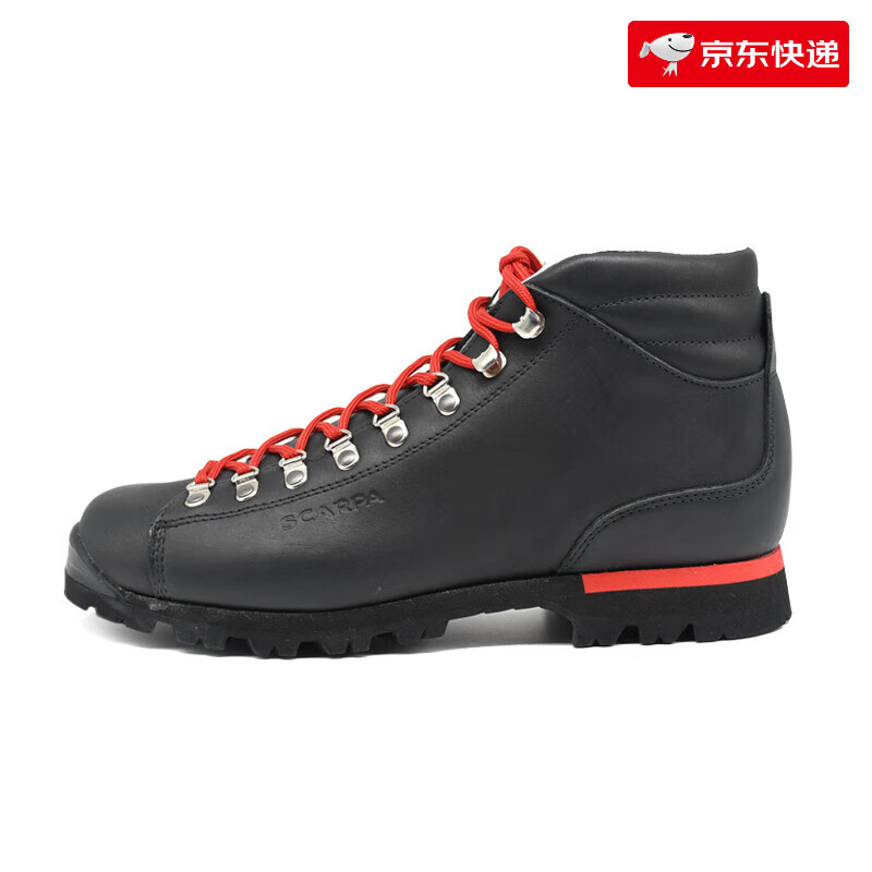 SCARPA思嘉帕戶外徒步鞋PRIMITIVE原點(diǎn)男女款保暖耐磨舒適休閑鞋 黑拼紅39