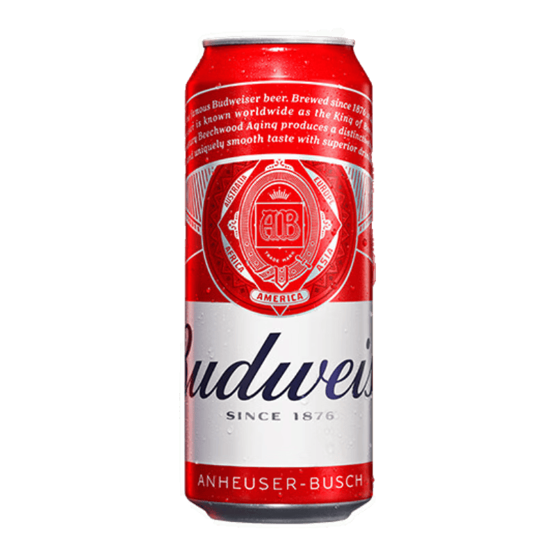 百威（BUDWEISER）经典红罐 淡色拉格啤酒 浓郁麦香 聚会聚餐 节日送礼 450mL 15罐 牛皮纸箱装