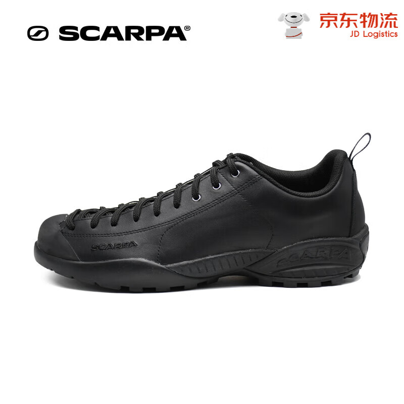 SCARPA思嘉帕戶外鞋莫吉托mojito男女輕便透氣防滑運(yùn)動皮面休閑鞋 曜石黑40