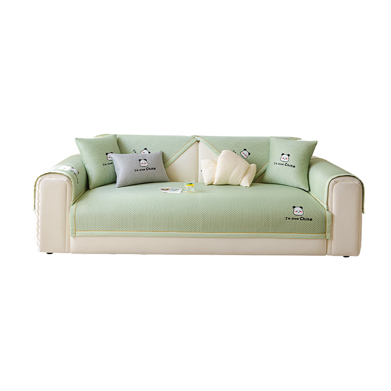 无印良品凉豆豆沙发盖垫夏季凉感坐垫防滑皮沙发套罩盖巾 90*90cm绿色 33元(需领券)