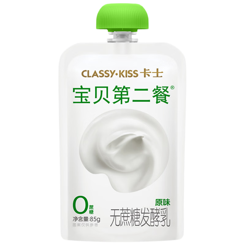 卡士（CLASSY.KISS）宝贝第二餐儿童酸奶85g*6袋 原味无蔗糖 低温酸奶 儿童礼物