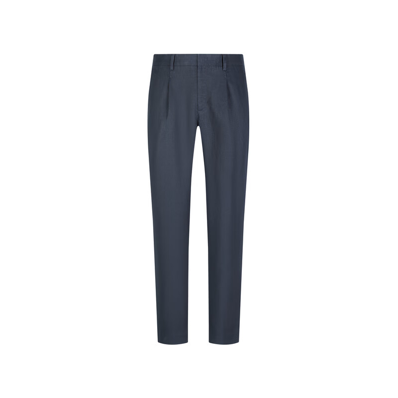 汉麻世家（HANP）【100%汉麻】秋季男士裤子水洗直筒灰色休闲裤