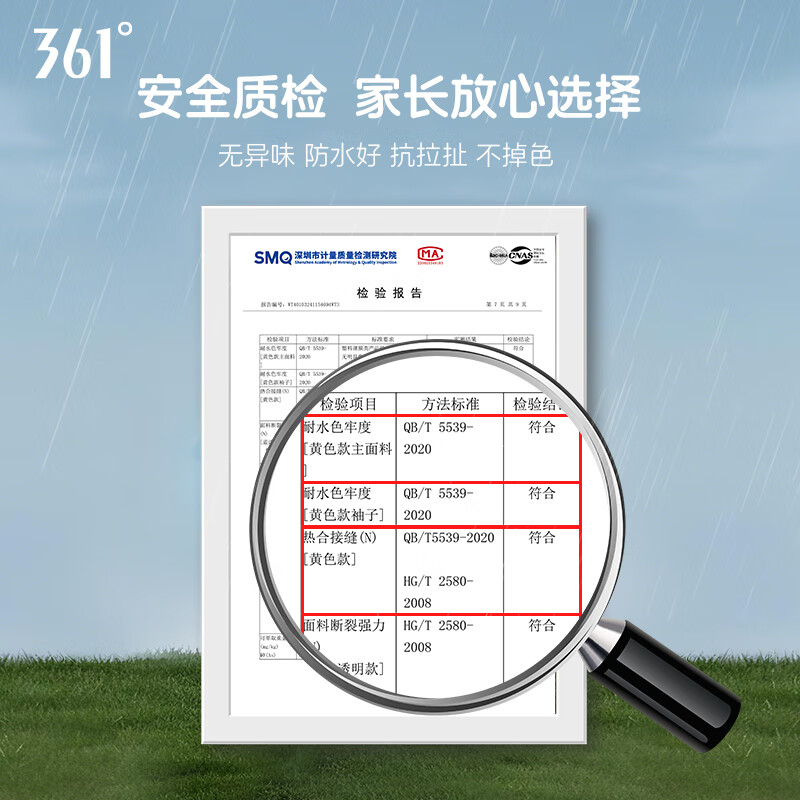 361° 可爱小雨点雨衣(带书包位)多款可选 361° 可爱小雨点雨衣(带书包位)多款可选