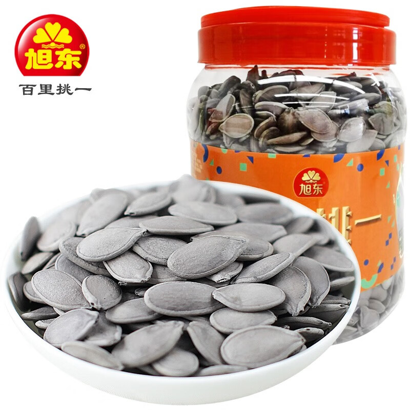 百里挑一旭東茶味南瓜子660g/桶茶香南瓜籽禮桶裝年貨堅果休閑零食小吃 珍珠茶瓜子660*1桶/清新茶香