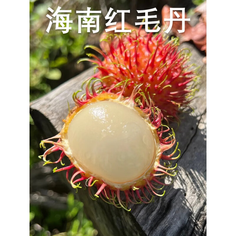 泰國紅毛丹水果新鮮毛荔枝新鮮當(dāng)季熱帶水果帶箱稱重3-5斤 5斤