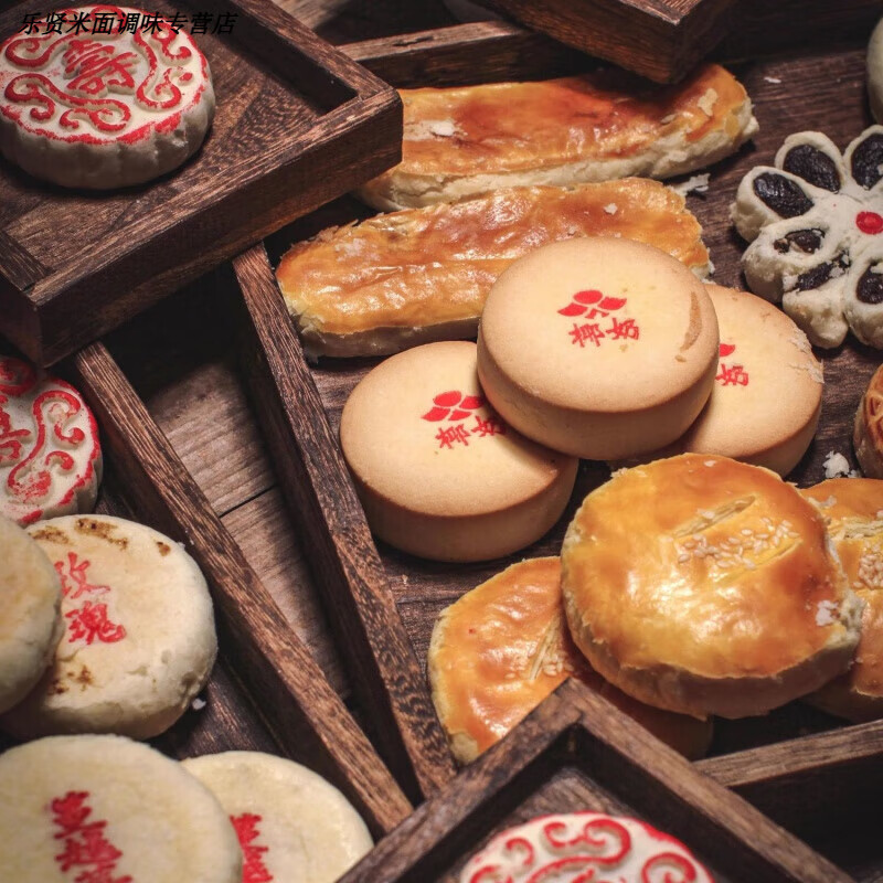 美意颂天津特产大桥道老八件传统中式糕点酥皮老味小吃白皮点心零食