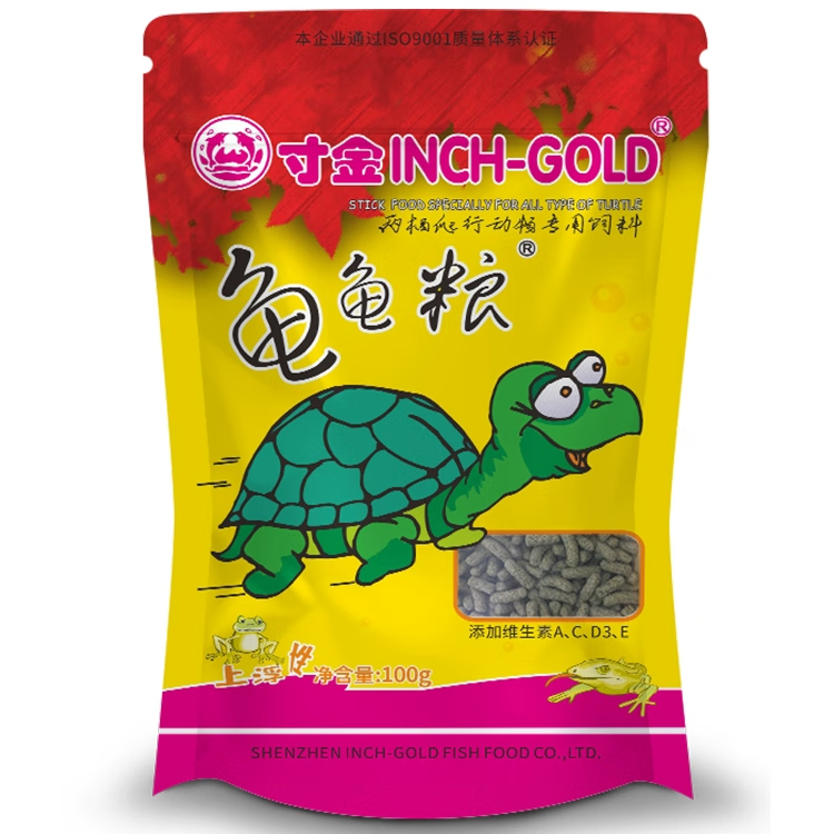 寸金（INCH-GOLD） 龟龟粮100g 乌龟 巴西龟粮 小龟 半水龟饲料 上浮型