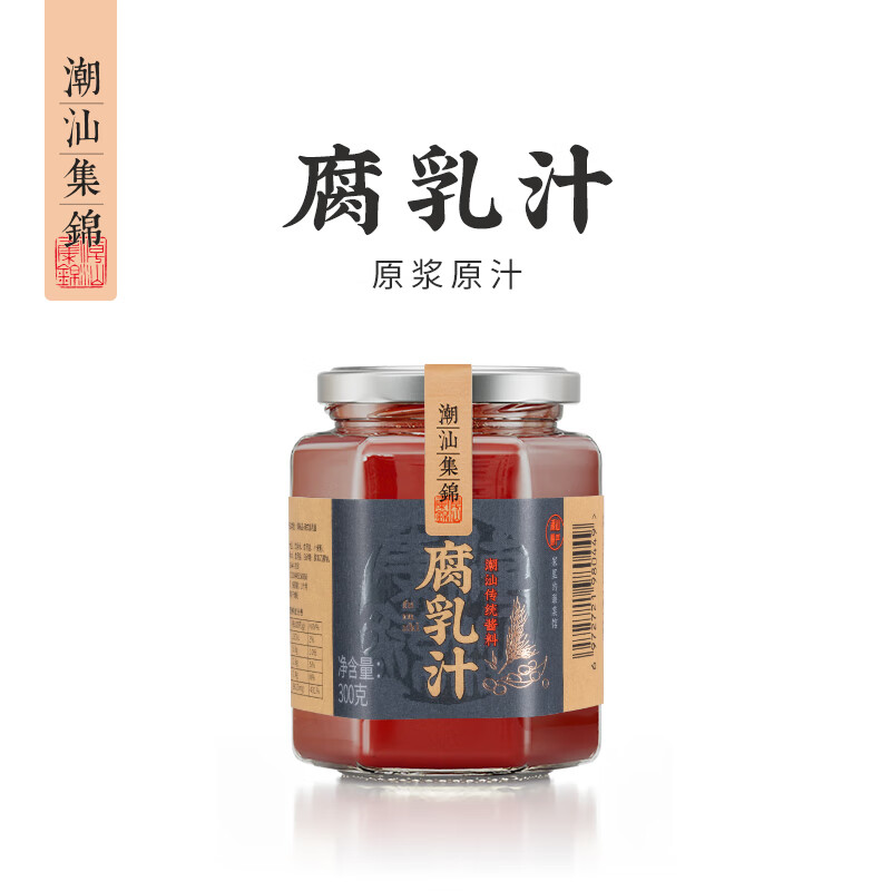 潮汕集锦 南乳汁正宗汕头特产蘸料腐乳汁酱红烧肉东坡肉炖肉调味料300g/瓶