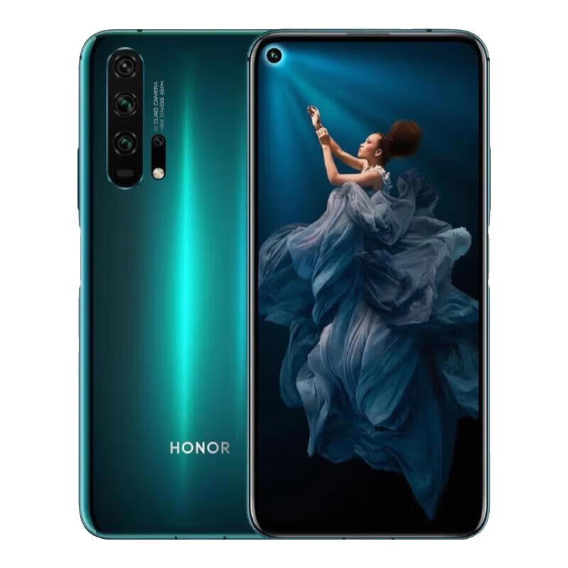 荣耀20PRO全网通麒麟980智能手机NFC鸿蒙系统手机 绿色 通  8+128GB