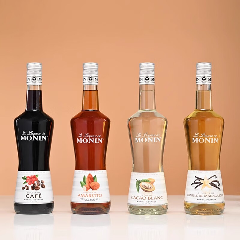 莫林苦杏风味利口酒 700ml瓶装洋酒力娇酒调制配制莫吉托酒精量28% 苦杏风味