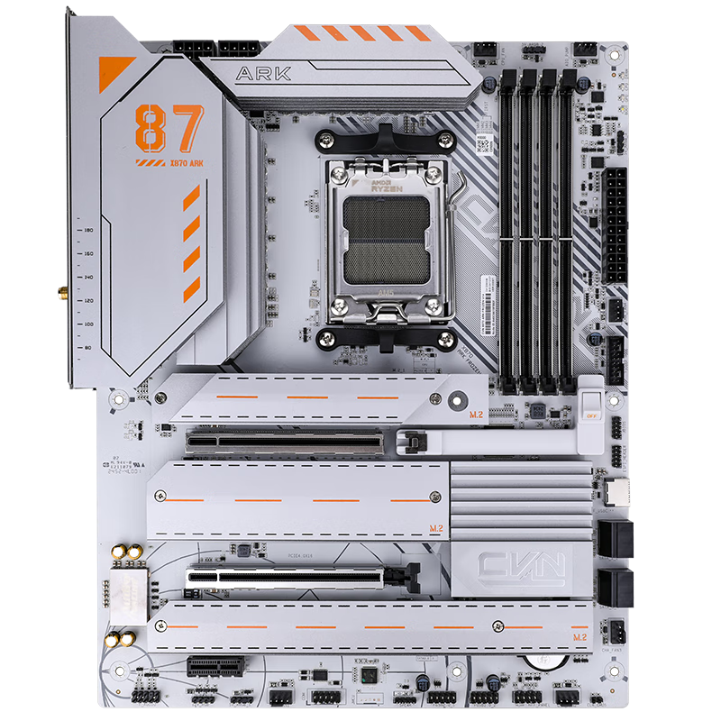 �߲ʺ� CVN X870 ARK FROZEN V14 ����+����7 9800X3D CPU��װ 4678Ԫ