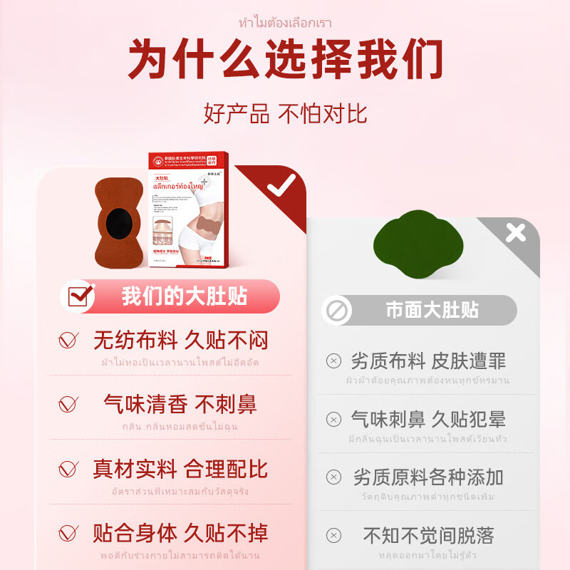 万宁（mannings） _拯救你们大肚腩的好物来了大长腿好气色都是你日常护理 大肚贴 【5盒】10贴/盒