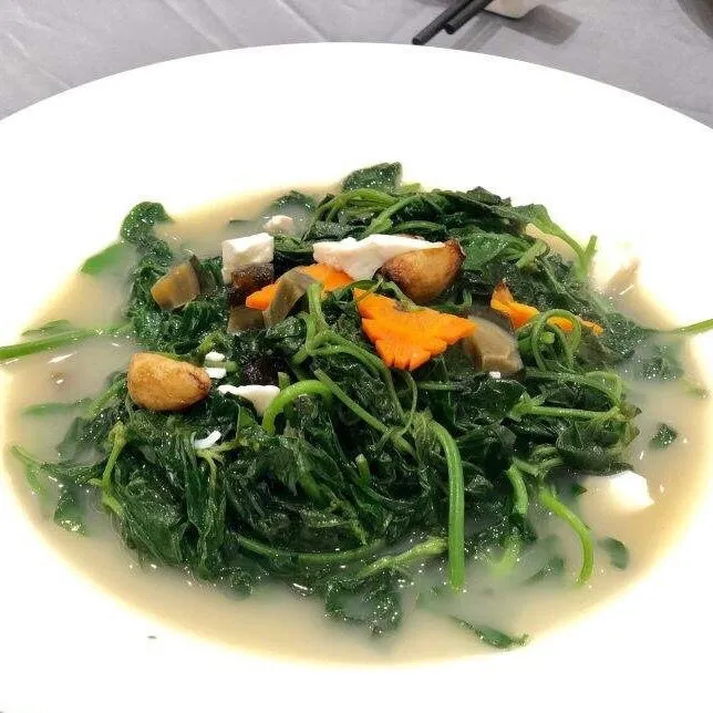 新鲜绿线叶血通菜菜苗特色野菜绿线苗火锅打边炉野菜500g 500克(顺丰冷链)