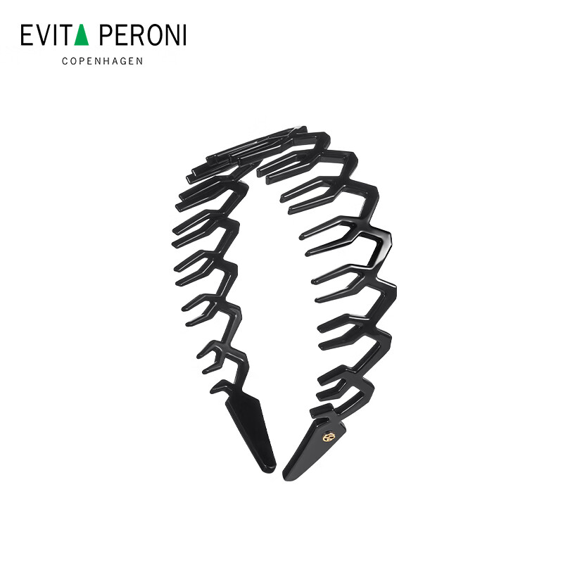 依慧达（Evita Peroni ）皇冠发箍女宽边压发发箍洗脸防滑头箍发卡生日礼物 黑色