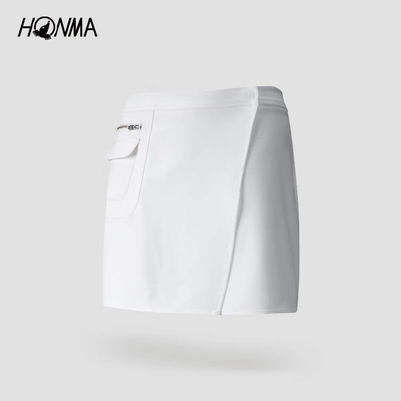HONMA【时尚高尔夫】新款夏季户外出行运动短裙时尚半身裙女 漂白 S