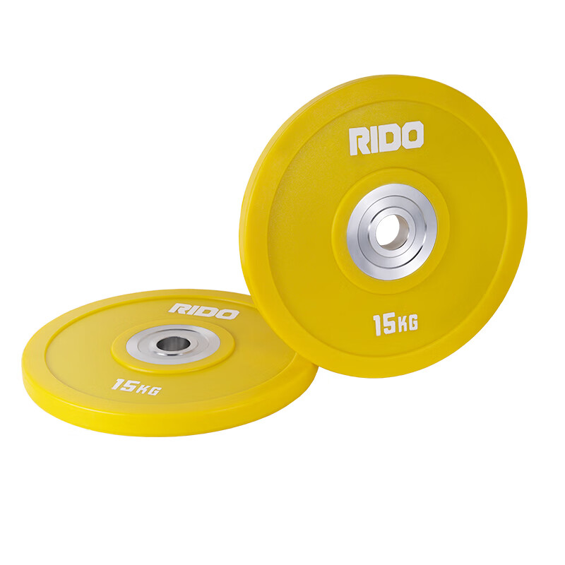 力動(dòng)（RIDO）商用競技比賽杠鈴片健身房專(zhuān)用杠鈴片【15KG*2片】不含奧桿