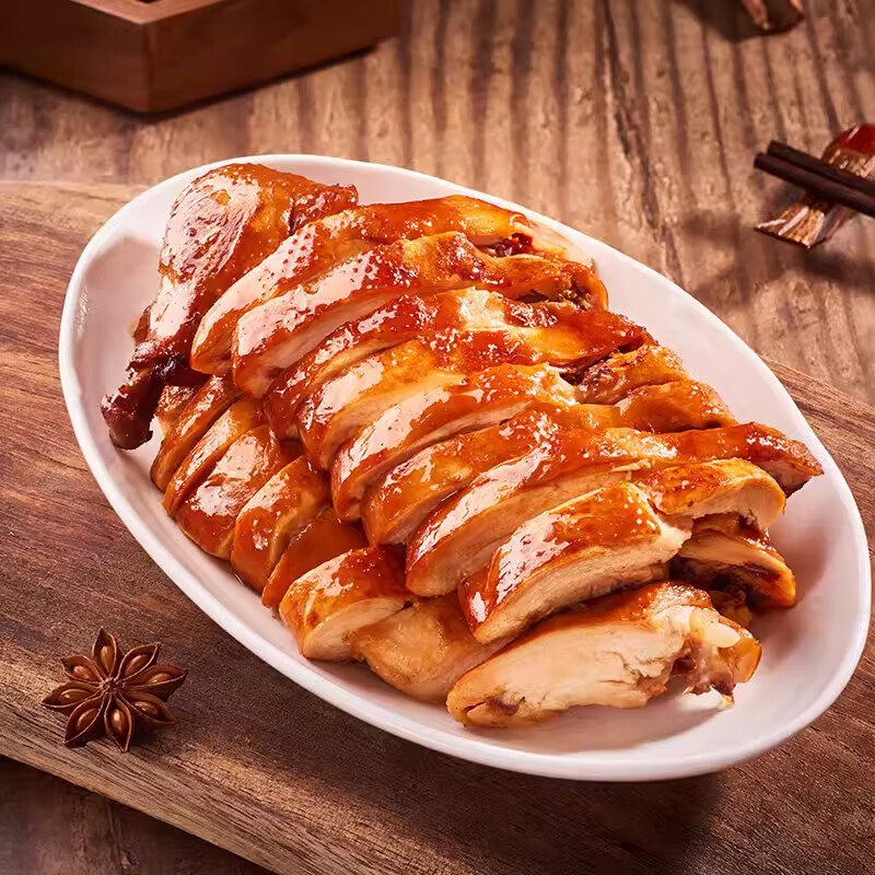 紫燕酱卤牛肉牛肉粒混合组合休闲零食夜宵解馋优选旅行携带方便食品 燕小二烧鸡1袋400g