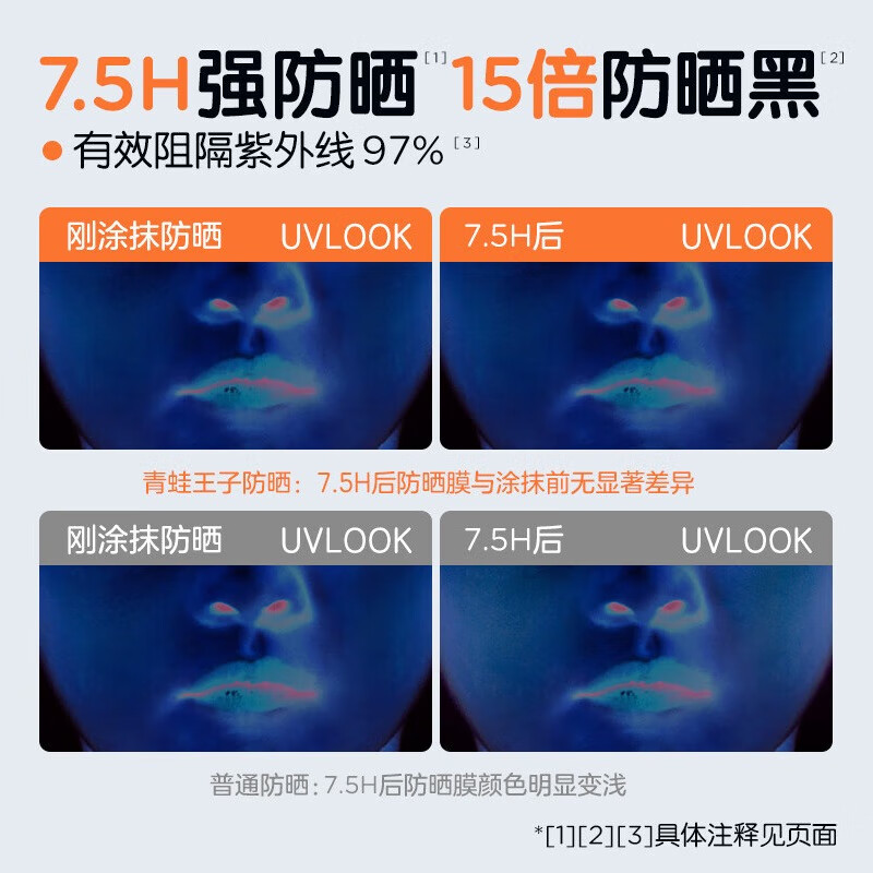 青蛙王子儿童宝宝防晒霜 青少年学生物理物化7.5小时防晒乳霜户外便携 【户外便携】儿童防晒乳10g*2瓶