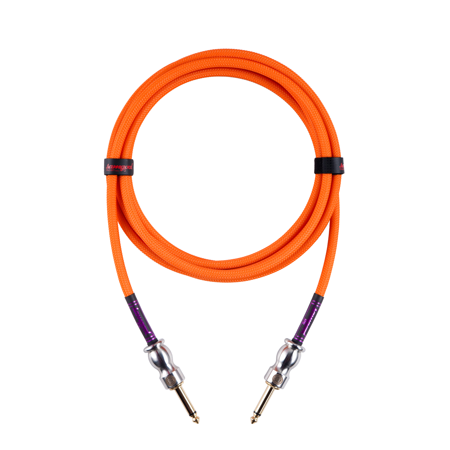 samgool+森谷吉他連接線專業(yè)演出降噪音頻鏈效果器電箱琴貝斯6.35錄響聲卡 AG-Org-2代II(活力橙-編織) 3米(m)/10ft