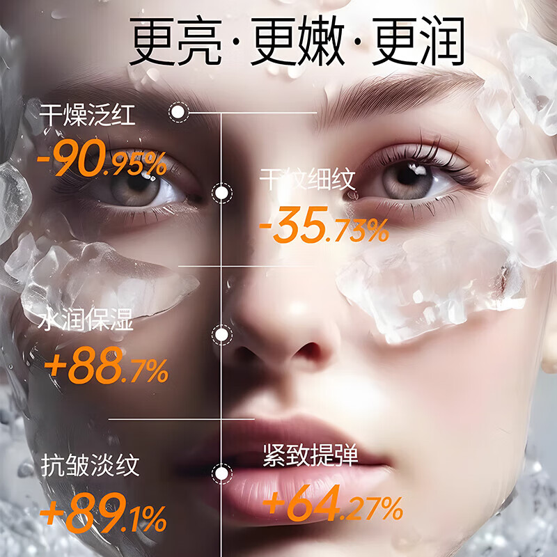 FLOWERWAY韦雪同款童颜胶原蛋白灌注面膜补水同款抗皱紧致提拉贴片护肤品 逆龄胶原蛋白面膜23g*10片/2盒