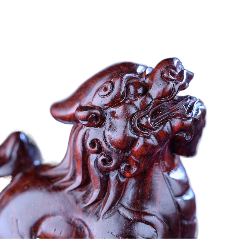 欣相度印度小葉紫檀貔貅手把件 紅木雕刻文玩隨身把玩木雕掛件瑞獸擺件