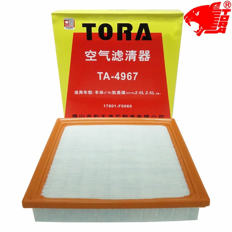 豹王（TORA）豹王4967適配豐田新凱美瑞RAV4榮放威蘭達亞洲龍空濾空氣濾芯格