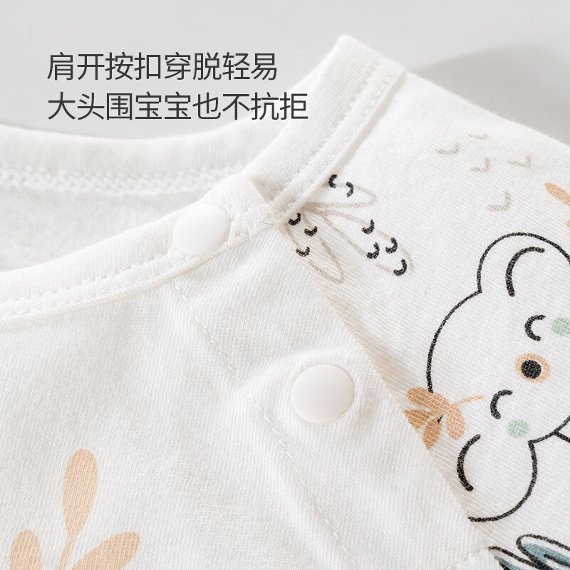 欢喜小熊 宝宝纯棉短袖套装儿童夏季T恤短裤两件装薄款婴儿衣服 考拉贝贝 100 (建议2-3岁身高90-100cm)